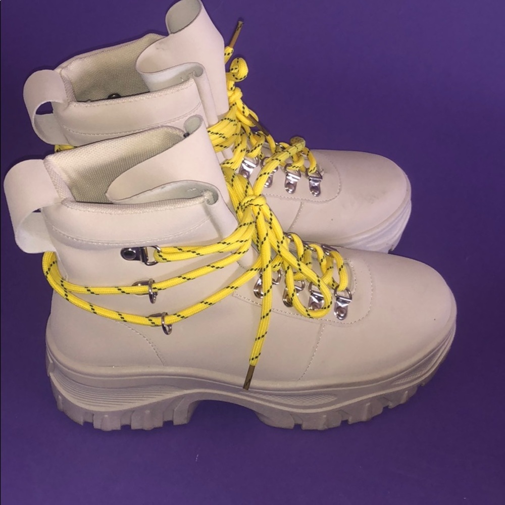 Nude Platform Utility boots